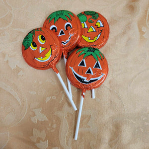 Foil Wrapped Pumpkin Lolli