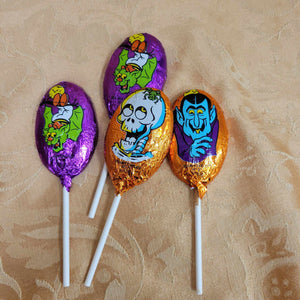 Foil Wrapped Halloween Lollis - Monster Pops