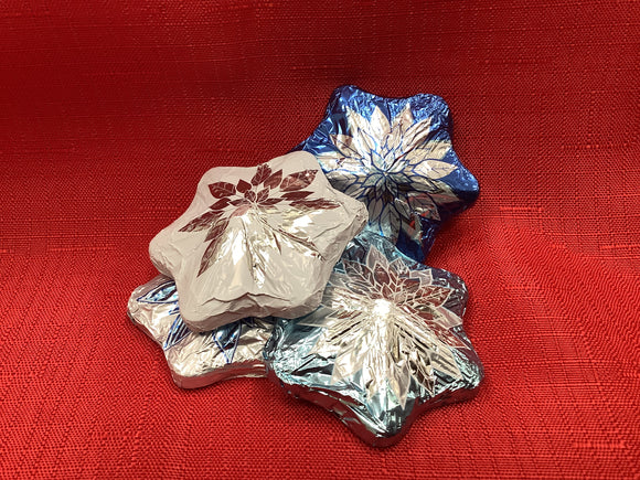 Foil Milk Chocolate snowflakes